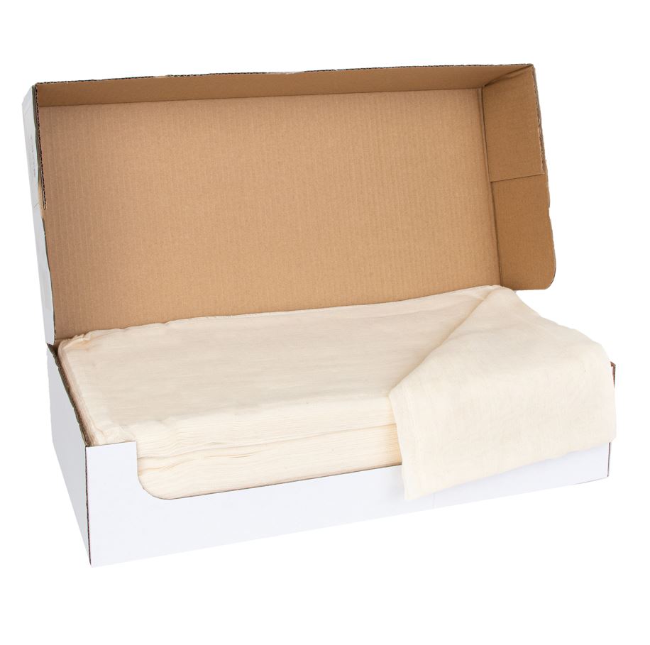 Grade 60 Unbleached Cheesecloth Premier Fold Box - 32/28 Mesh