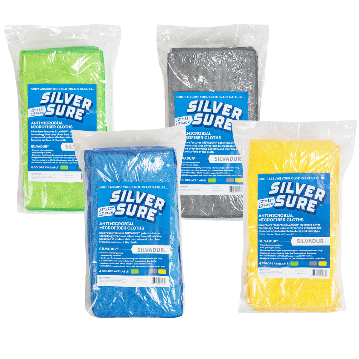SILVER SURE MICROFIBER- 12 x 12