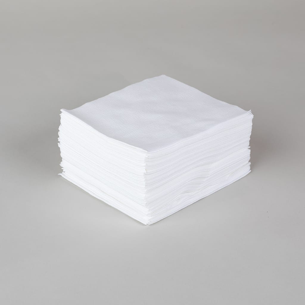 Creped Spunlace White 1/4 Fold Polybagged