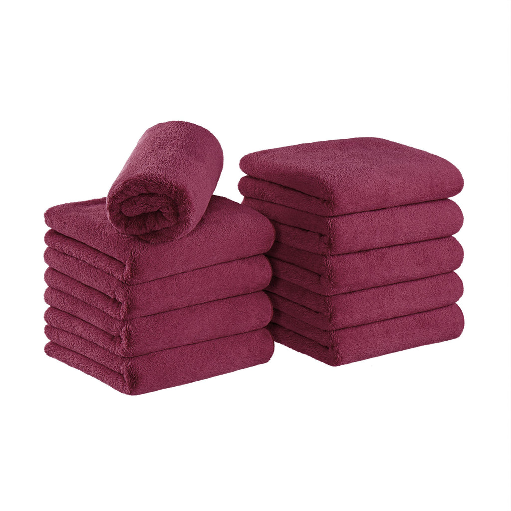 Coral Fleece Bleach Safe Towels- 10 Pack-image-1