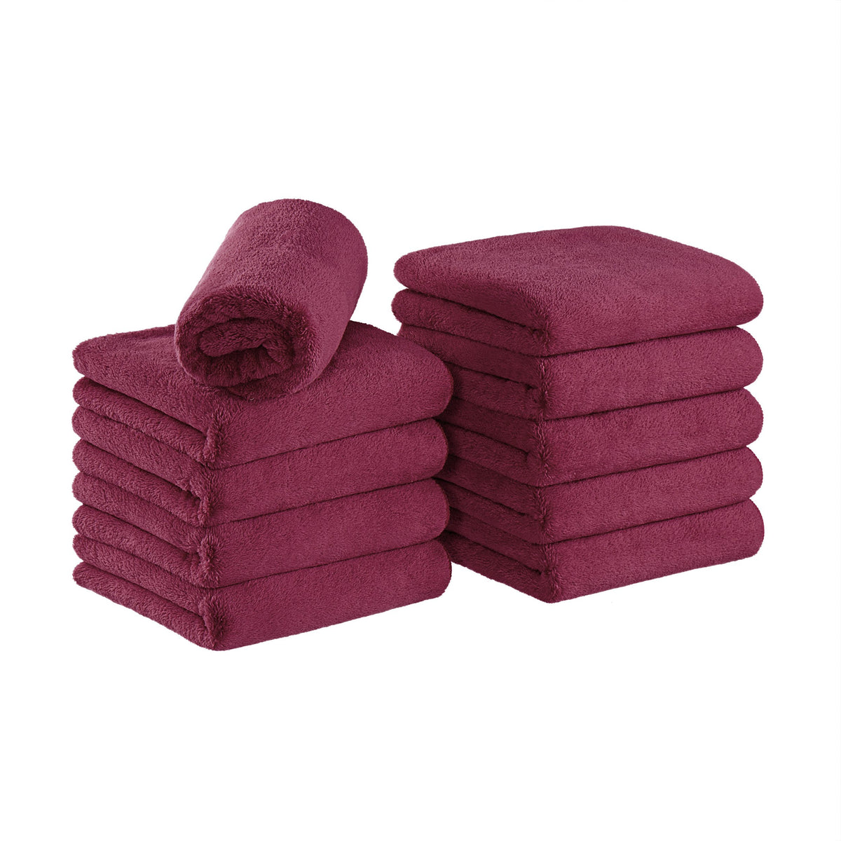 Coral Fleece Bleach Safe Towels- 10 Pack