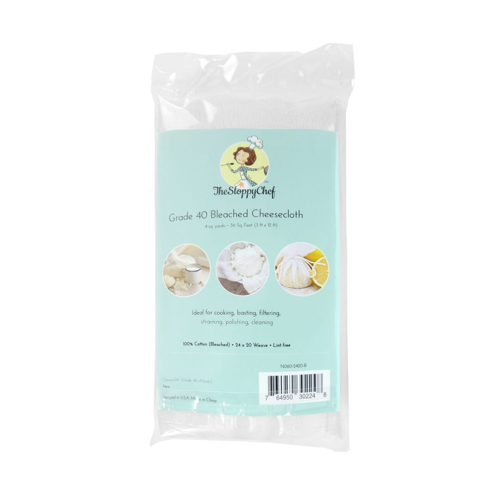 Grade 40 Cheesecloth Retail Pack- 24/20 Mesh- 10 Packs