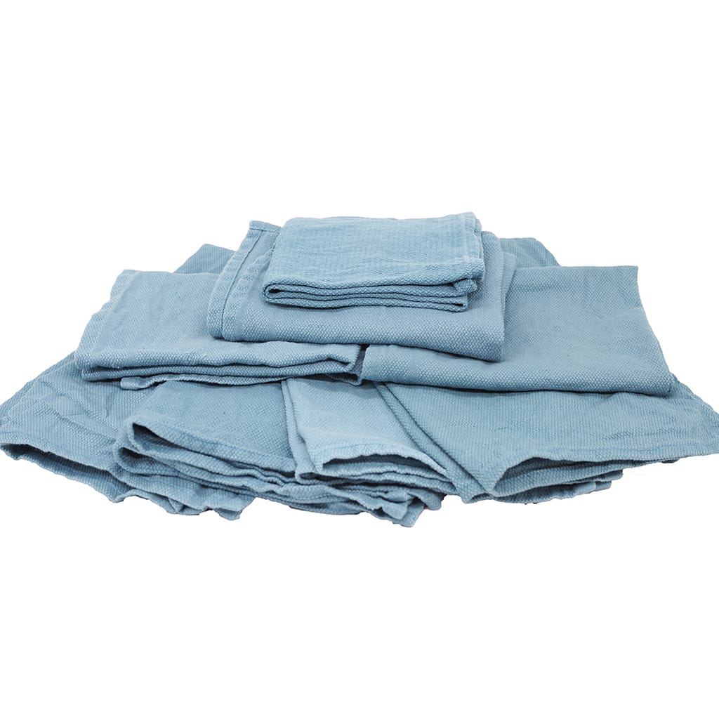 Reclaimed Teal Huck Towels