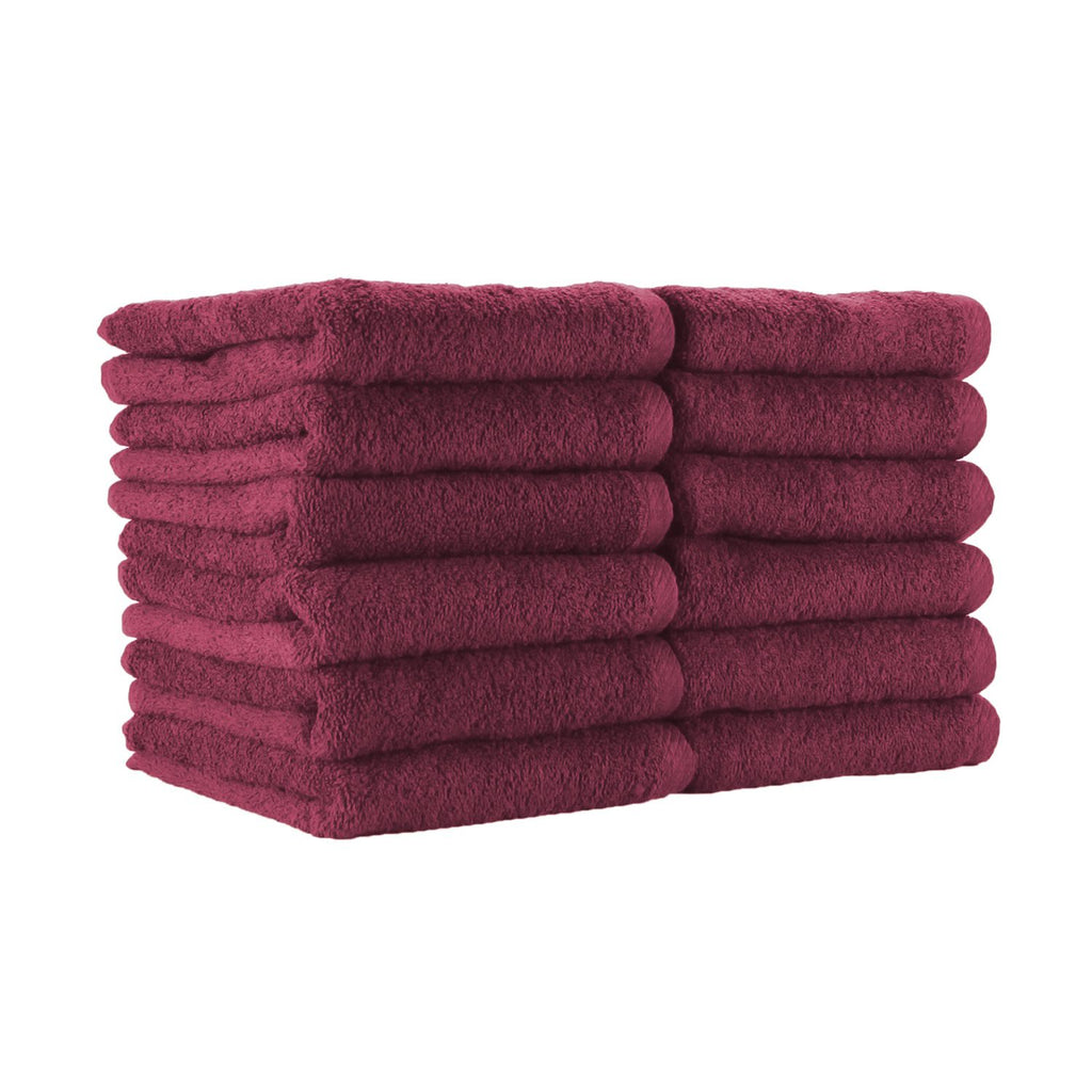 16x28-Burgundy Bleach Resistant Hand towels 100% Cotton