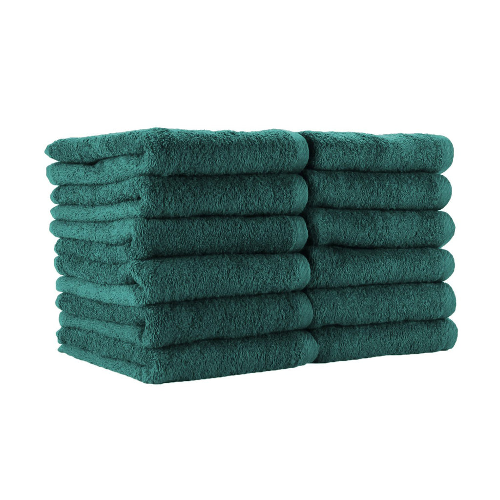 16x28 Bleach Proof Salon Towels, 3 lb/dz - Hunter Green